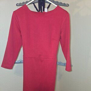 Old Navy Burgundy 3/4 Sleeve Dress